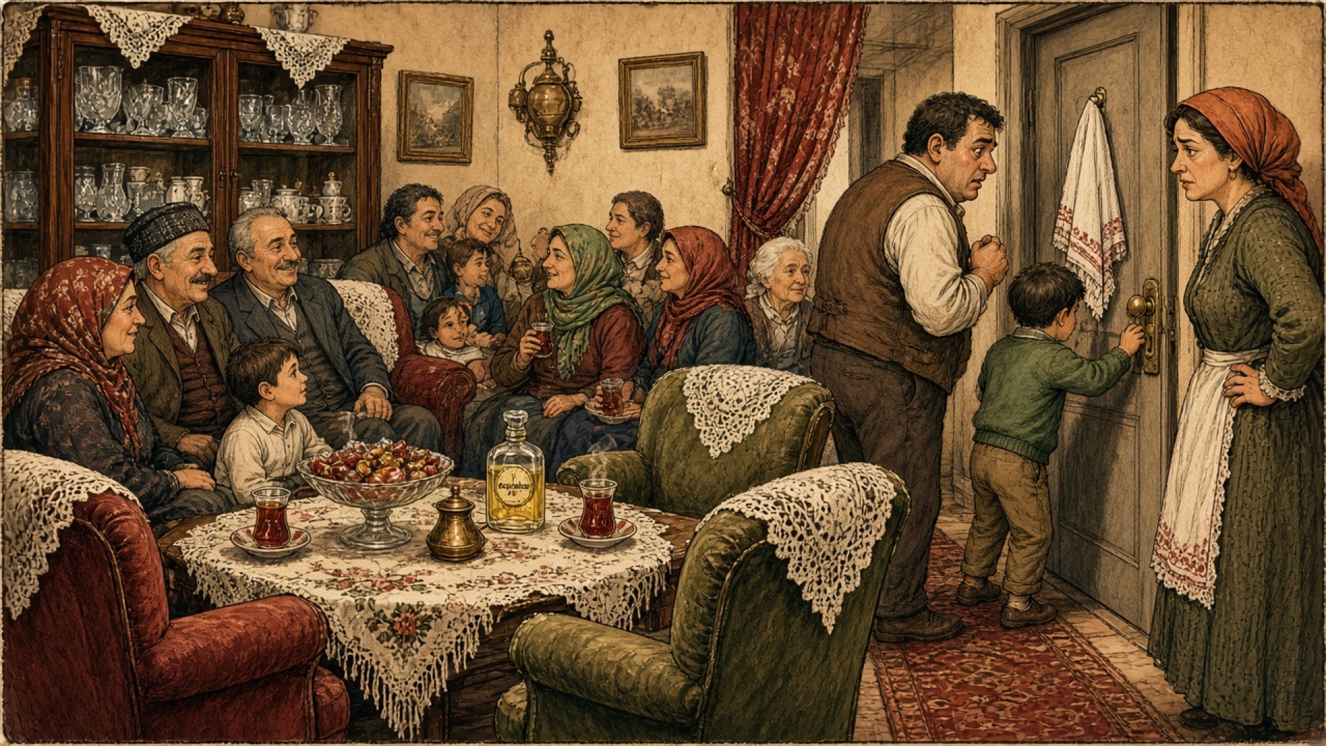 Kalabalık Bayram Evinde Tuvalete Gitme Gerilimi ve Kapı Kilidi Güvensizliği