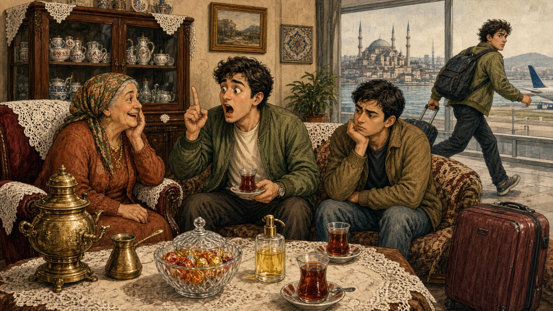 Tatil İçin Gelen Diaspora Yeğeninin 'Buranın Kıymetini Bilin' Nutukları ve Dönüş Bileti