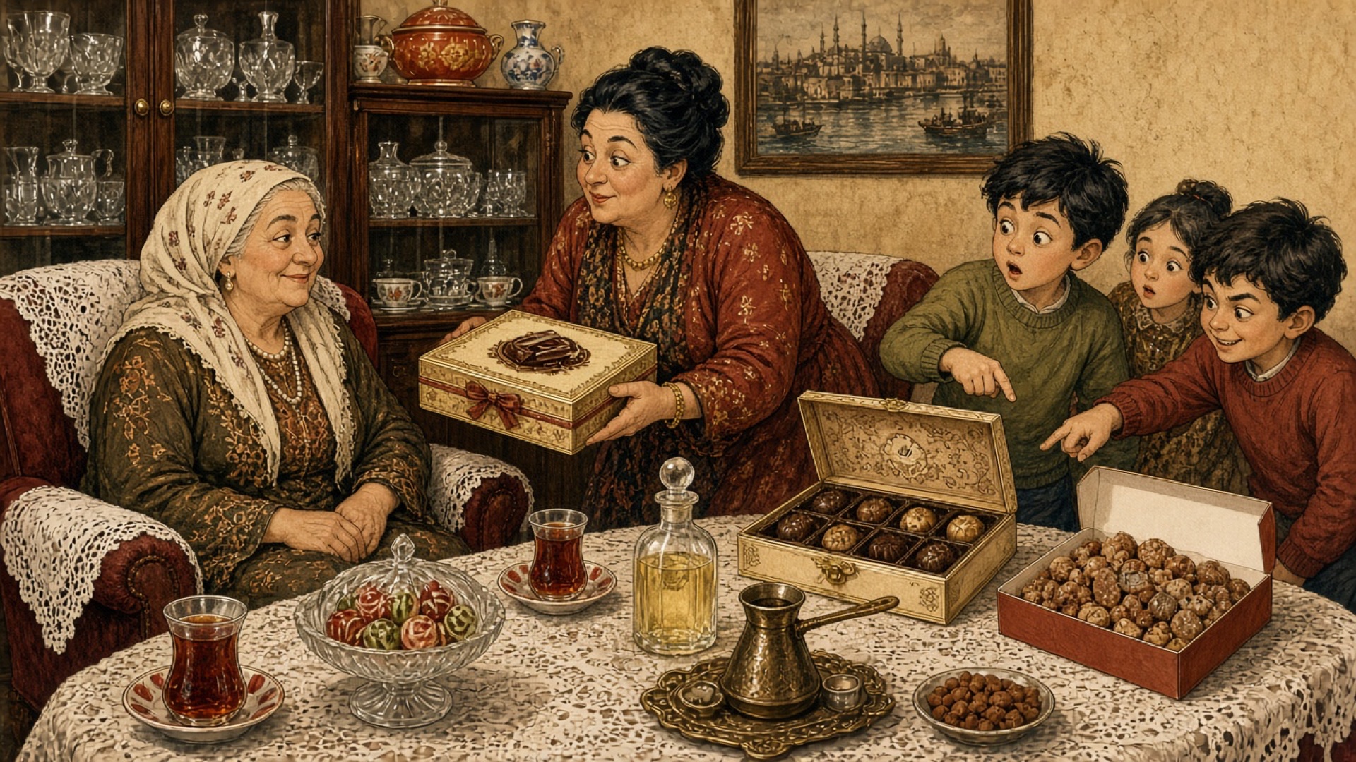 Gelen Misafirin Sınıfına Göre Çıkarılan A ve B Kalite İkramlık Çikolata Kutuları