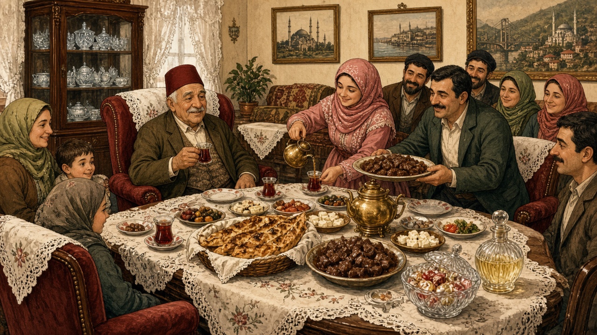 Bayram Sabahı Cami Dönüşü Kahvaltı Hiyerarşisi: Sıcak Pide, Kavurma ve Baş Köşe