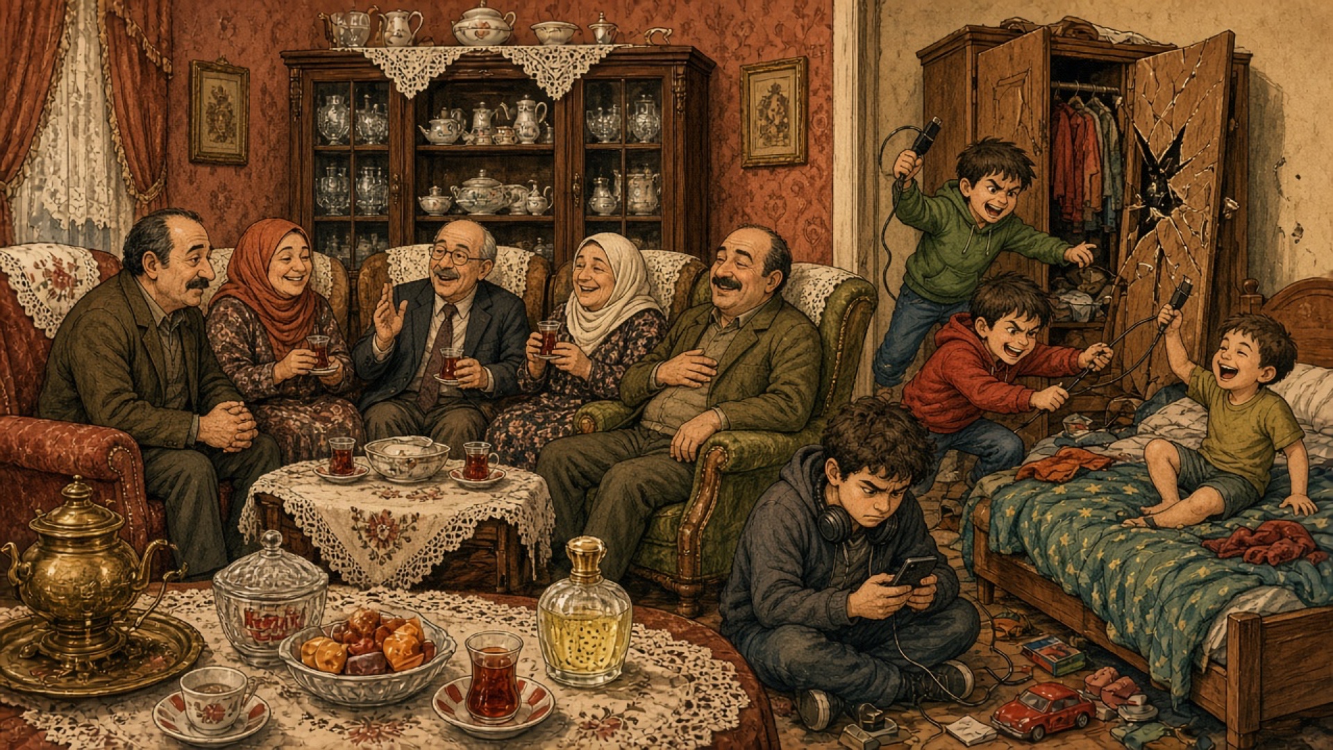 Salonda Yer Kalmayınca Çocukların Yatak Odasına Sürülmesi ve Şarj Aleti Savaşları