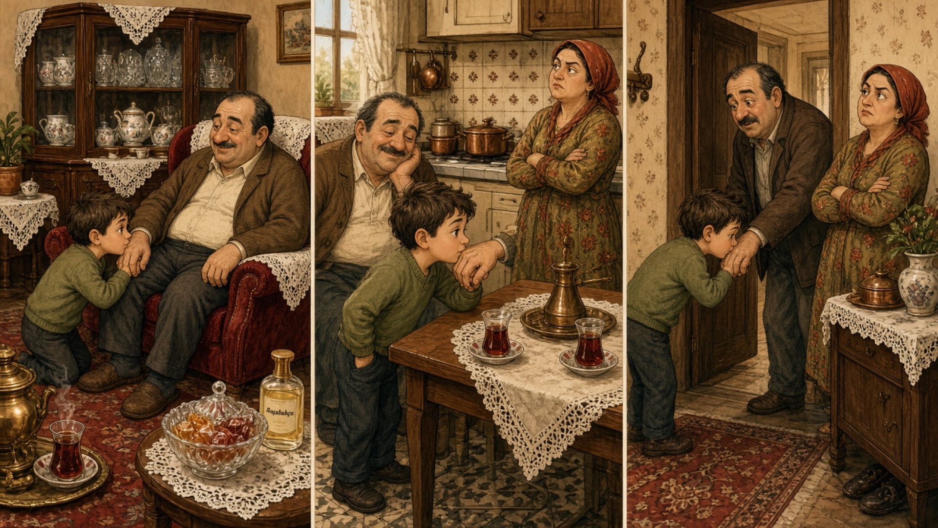 Farklı Odalarda Karşılaştıkça Sanki İlk Kez Görüyormuş Gibi Tekrar El Öpen Finansal Dahi Çocuk