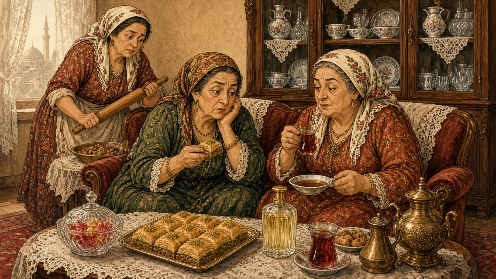 40 Kat Ev Baklavası Denetimi: 'Cevizi Biraz Az mı Olmuş Ne?' Diyen Hasetçi Misafir