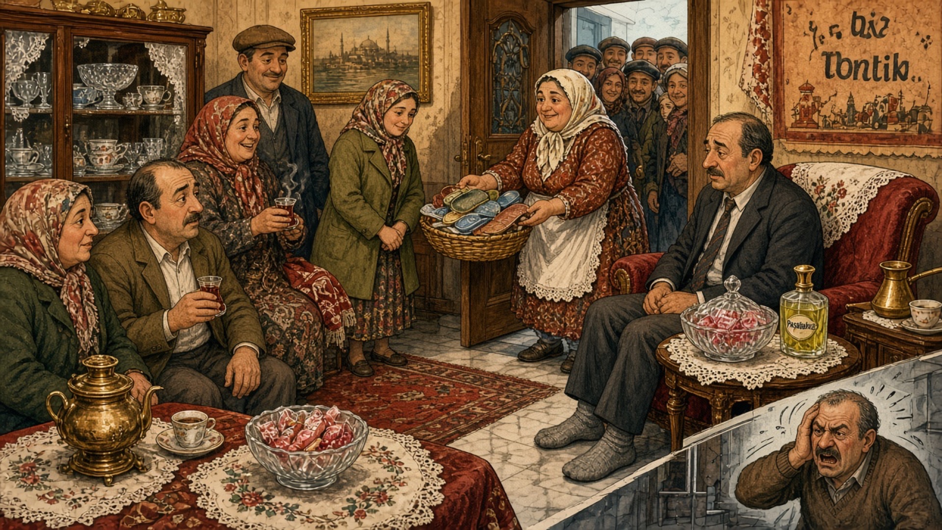 25 Kişilik Misafir Grubuna 4 Çift Terlik Bulma Çıkmazı ve Soğuk Mermer Travması