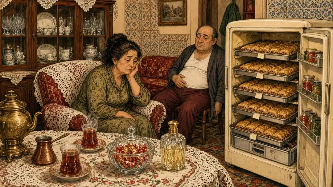 Misafirler Gidince Buzdolabında Kalan 4 Tepsi Kurumuş Baklavayla Baş Başa Kalan Ev Sahibi